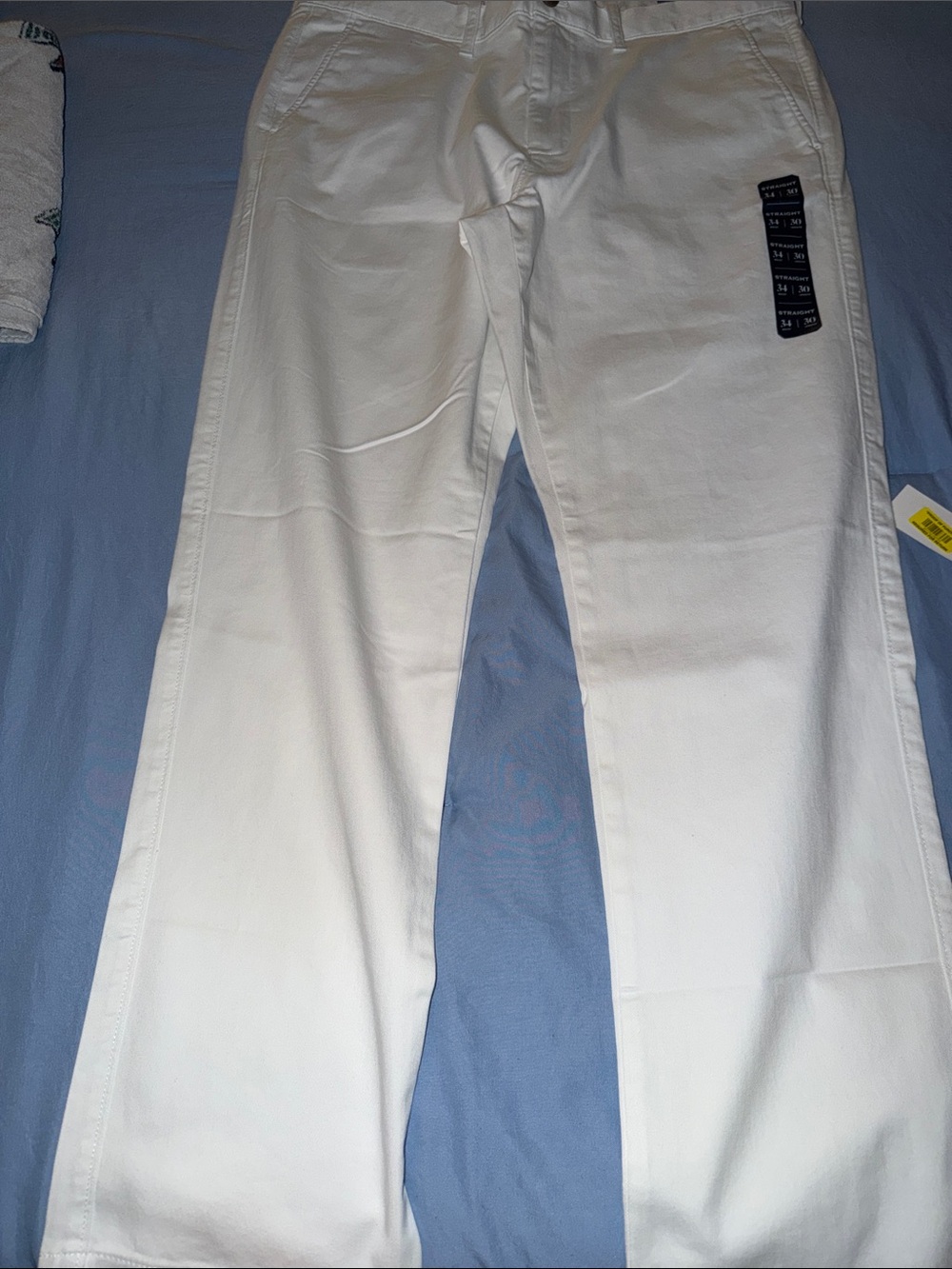 J. Crew Men's White Chino Pants